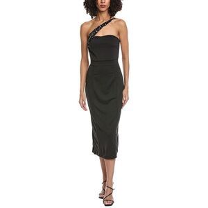 To My Lovers Womens  Midi Dress, Black